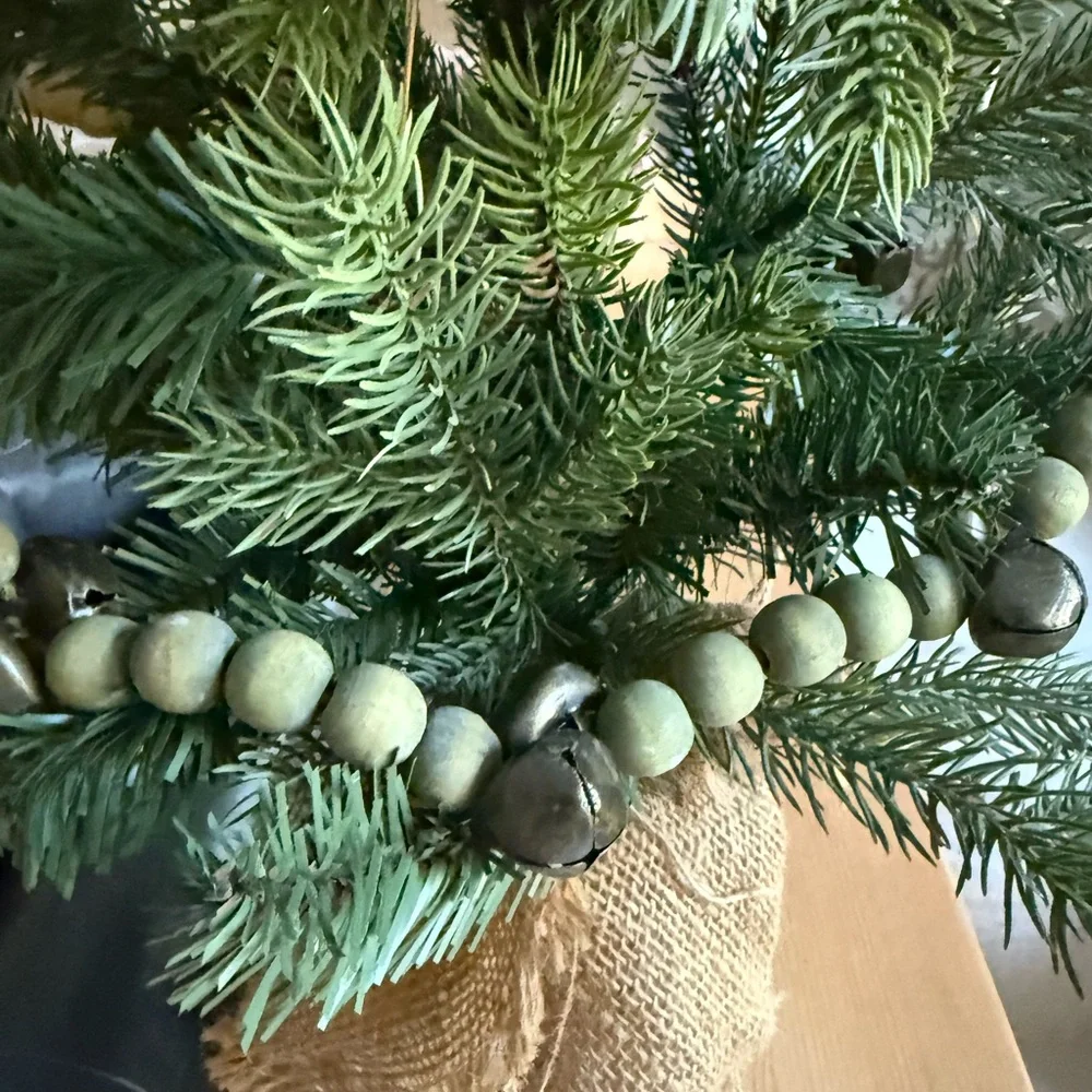 Creative Co-Op Green and Brown Holiday Garland
